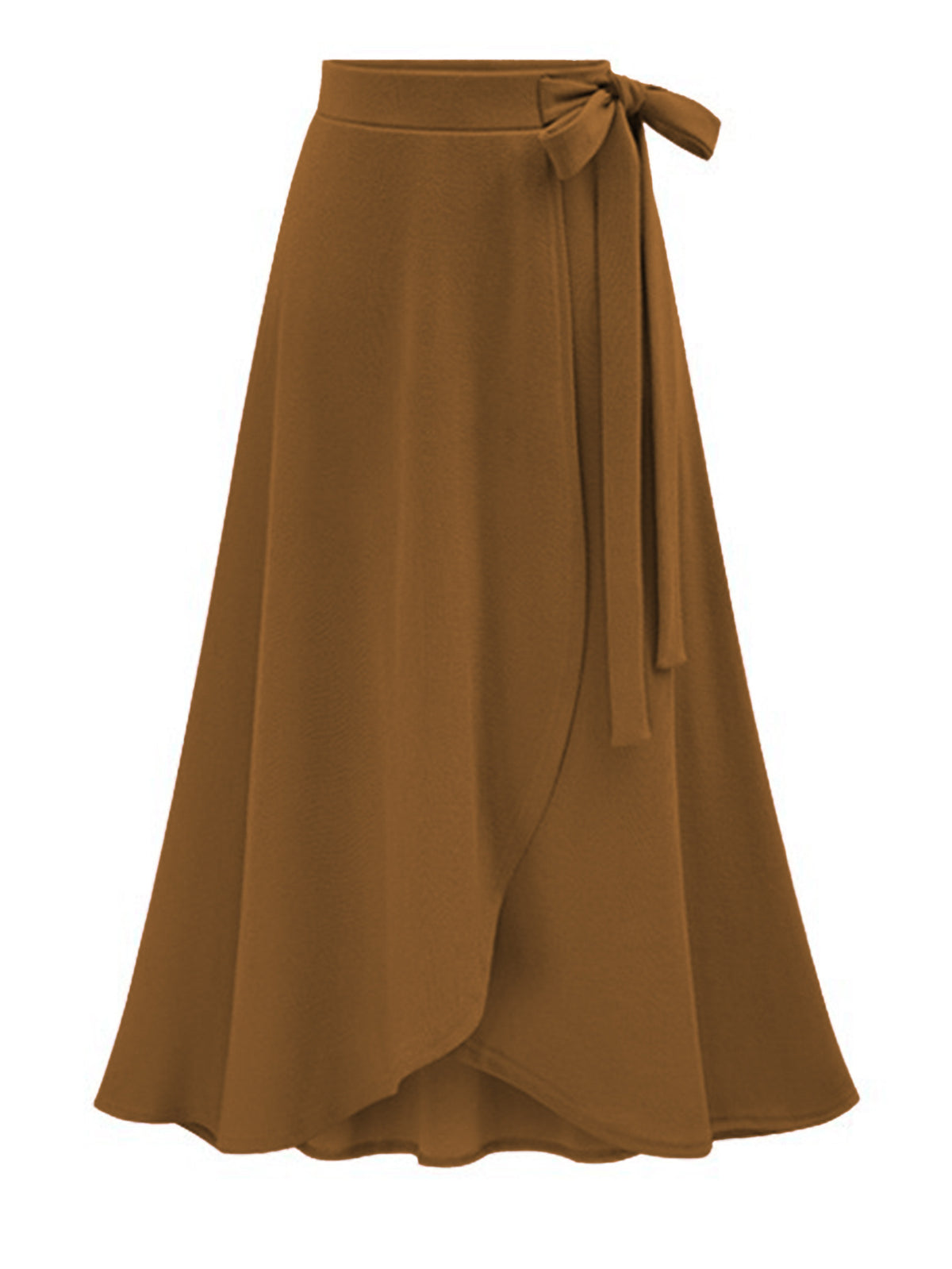 Skirt for Women Milan Cotton High Waist Asymmetrical Skirt Slit Skirt European and American Large Size Mid-Length Strappy Skirt for Women Mid-Length