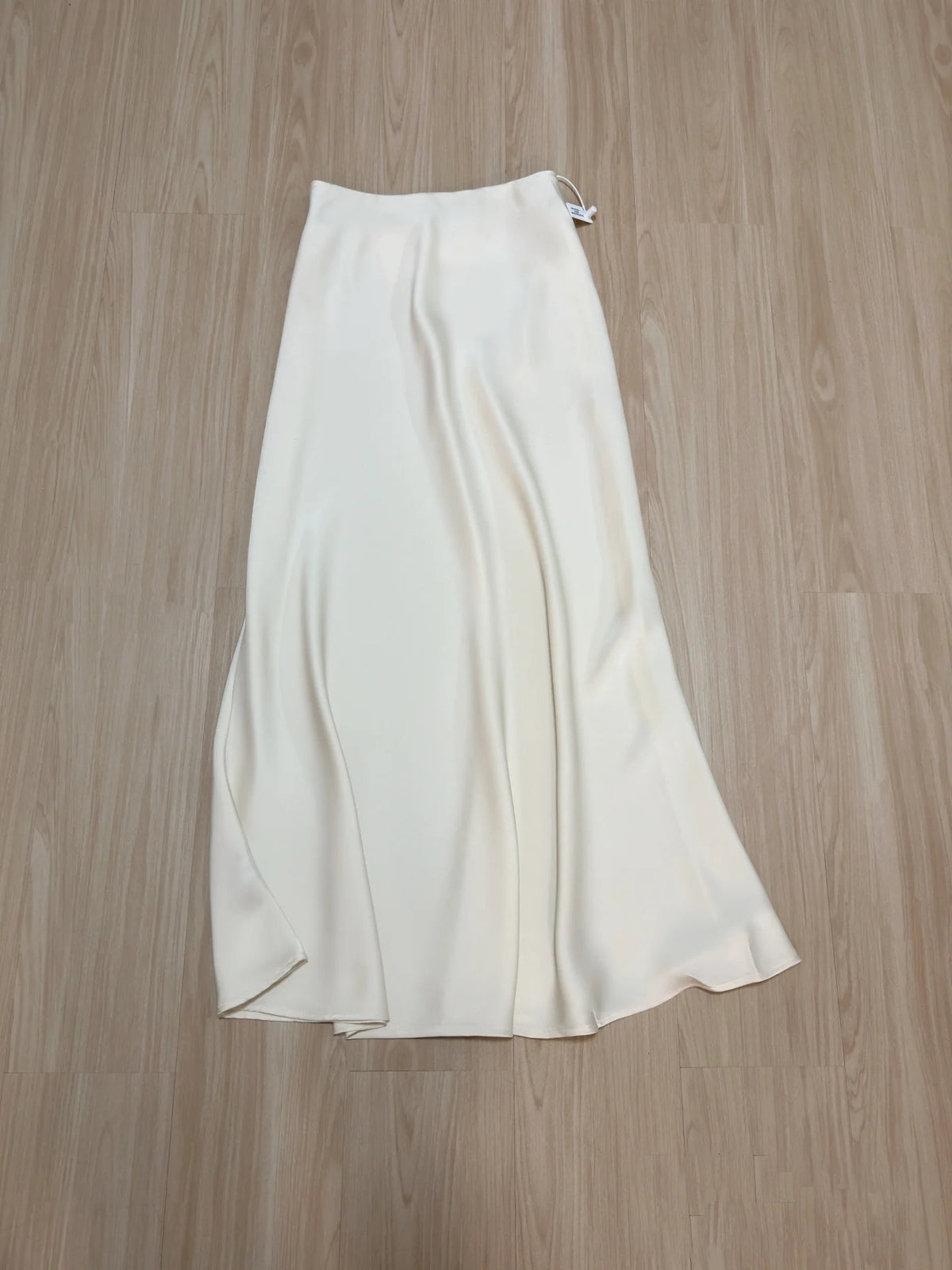 Spring and Summer New Style Relaxed Satin Fishtail Skirt High Waist Elastic Skirt A-Line Long Skirt for Women