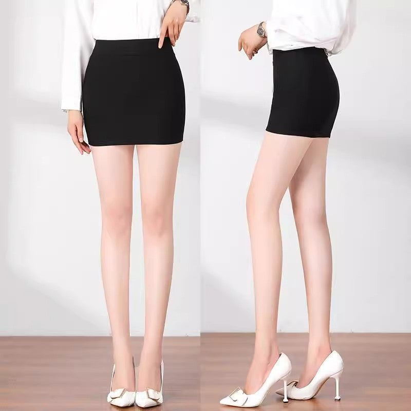 Short New High Waist Wraped Hip Skirt All-match Stackless Waist Skirt Trendy Cool Stupid Summer Simple One-step Dress Sexy