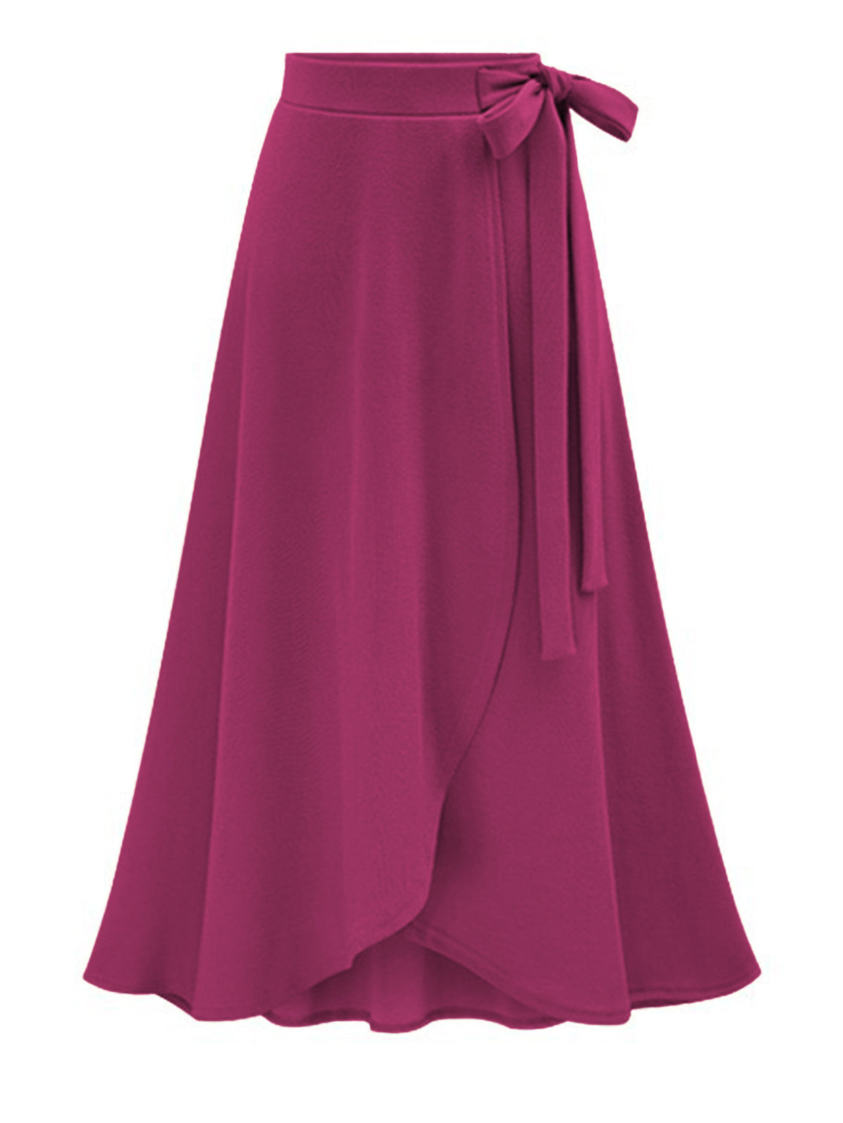Skirt for Women Milan Cotton High Waist Asymmetrical Skirt Slit Skirt European and American Large Size Mid-Length Strappy Skirt for Women Mid-Length