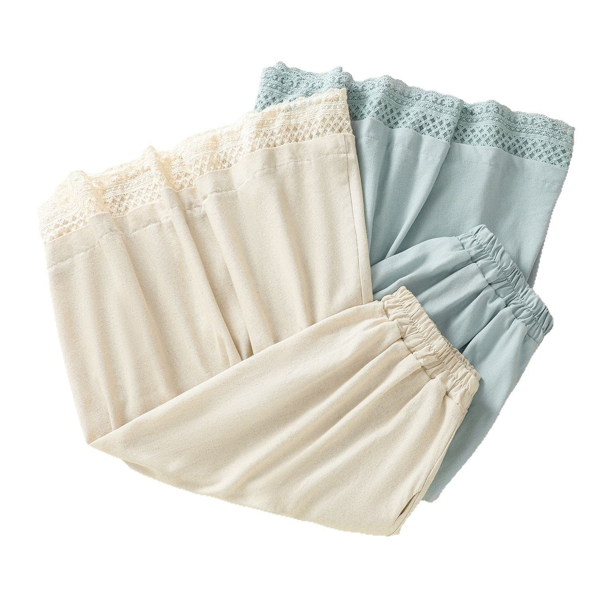 Real shot summer new cotton and linen skirt Japanese style retro all-match elastic waist slim A- line midi skirt for women
